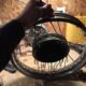 lacing motorcycle wheel