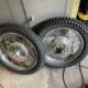CL450 wheels polished with new tires